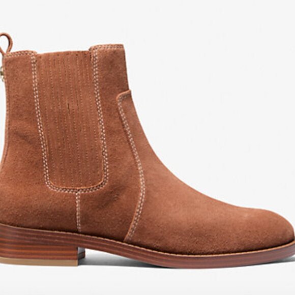 Michael Kors Ella Suede Chelsea Boot 10 - Picture 2 of 3